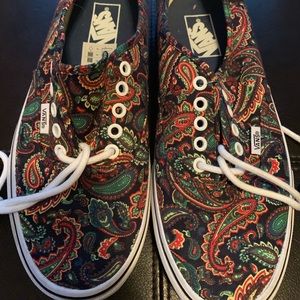 New Paisley Vans - Never Worn - Xlnt Condition